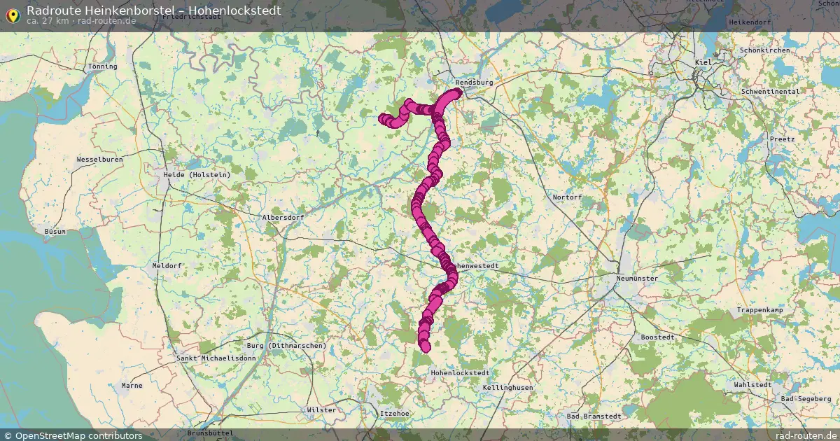 Fahrradroute Windeby – Hohenlockstedt (62 km) – Rad-Routen.de