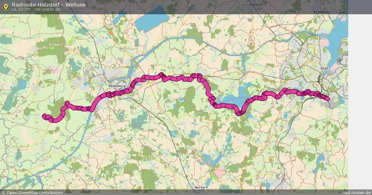Fahrradroute Niesgrau – Wellsee (90 km) – Rad-Routen.de