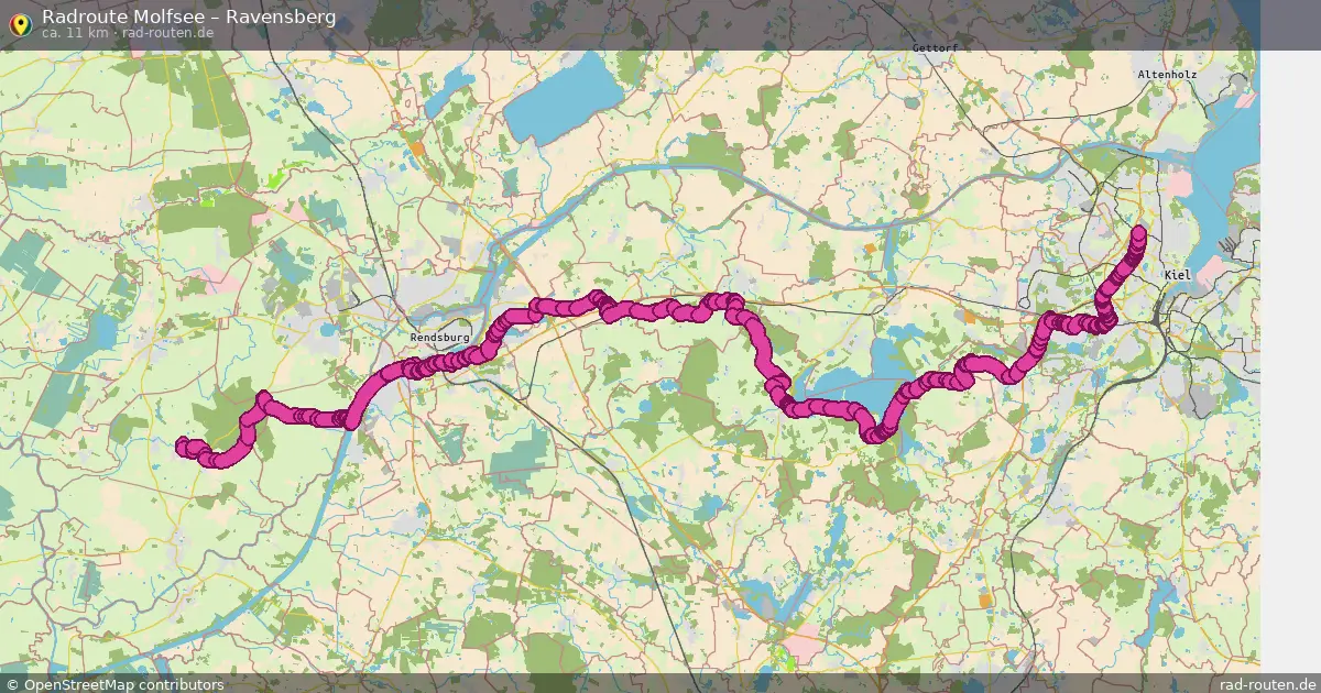Fahrradroute Borgwedel – Ravensberg (46 km) – Rad-Routen.de