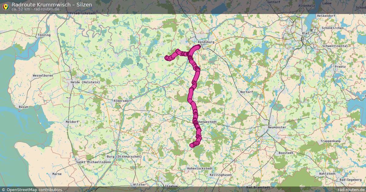 Fahrradroute Norderstapel – Silzen (70 km) – Rad-Routen.de