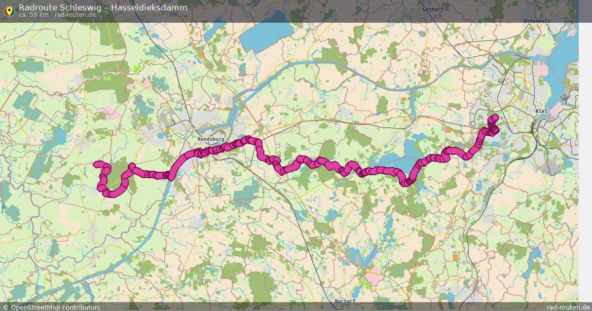 Fahrradroute Norderbrarup – Hasseldieksdamm