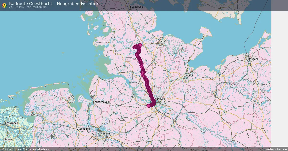 Fahrradroute Nienwohld – Neugraben-Fischbek (62 km) – Rad-Routen.de