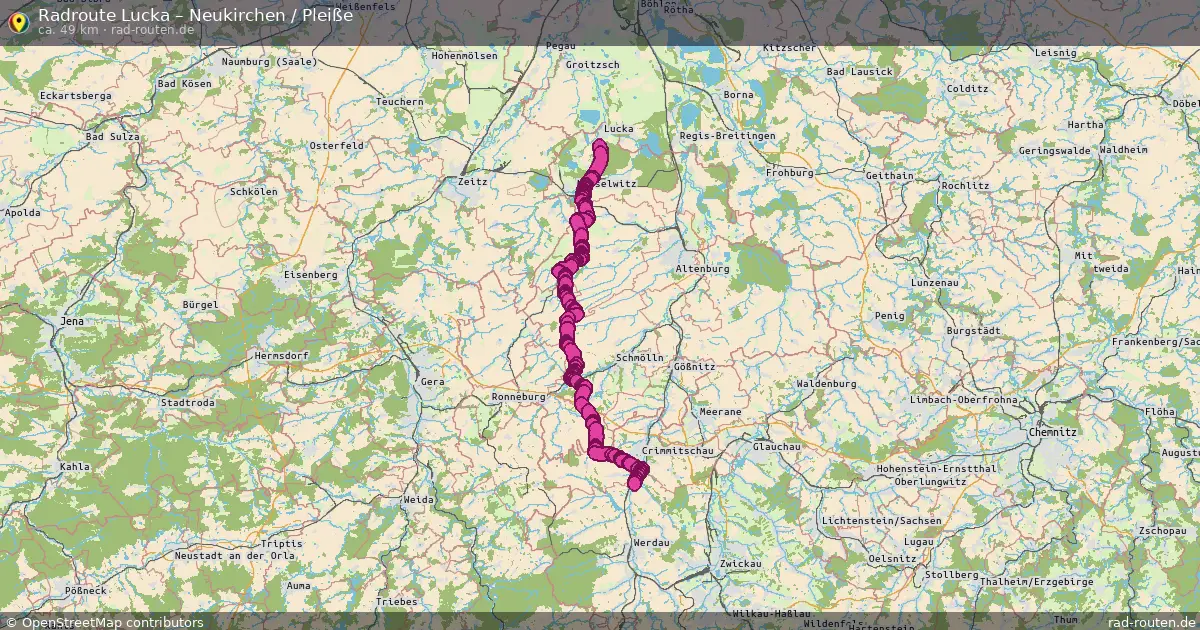 Radtour Lucka – Neukirchen   Pleiße