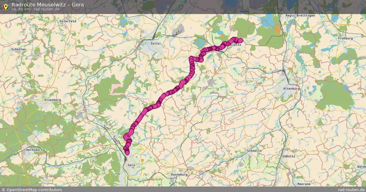 Radtour Meuselwitz – Gera