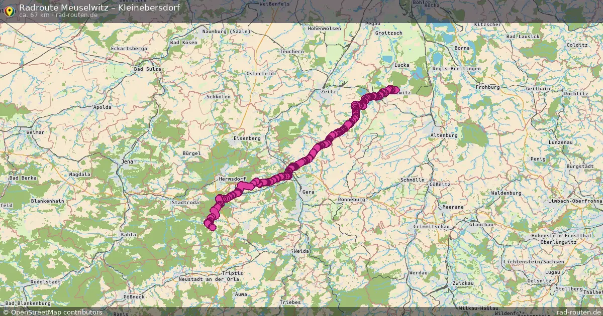 Radtour Meuselwitz – Kleinebersdorf