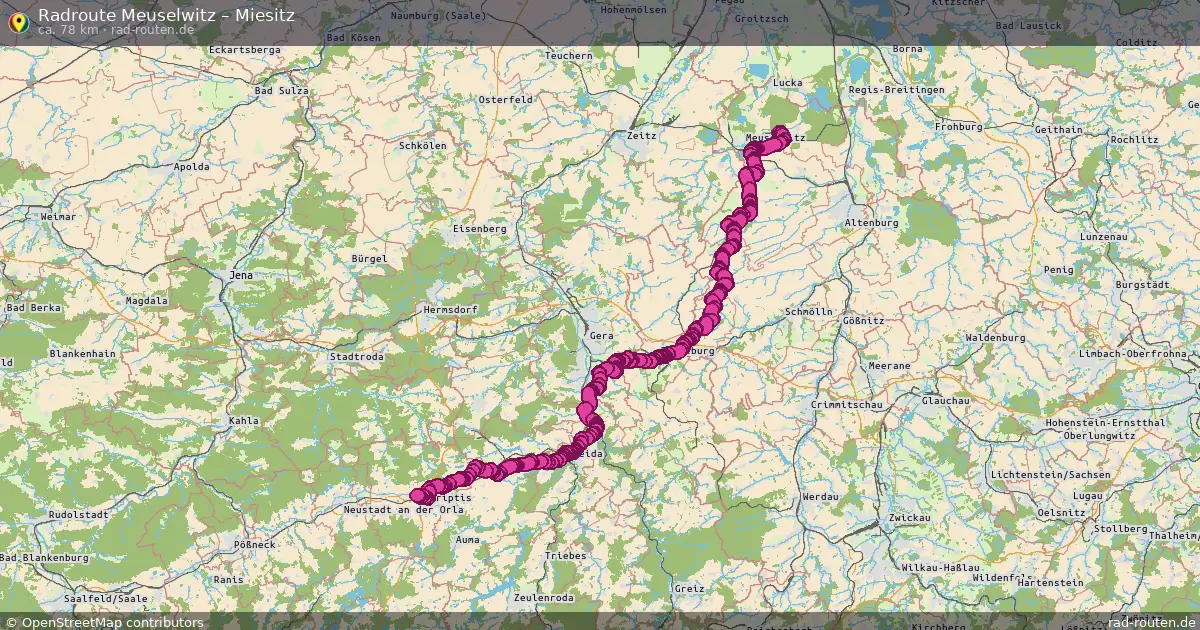 Radtour Meuselwitz – Miesitz