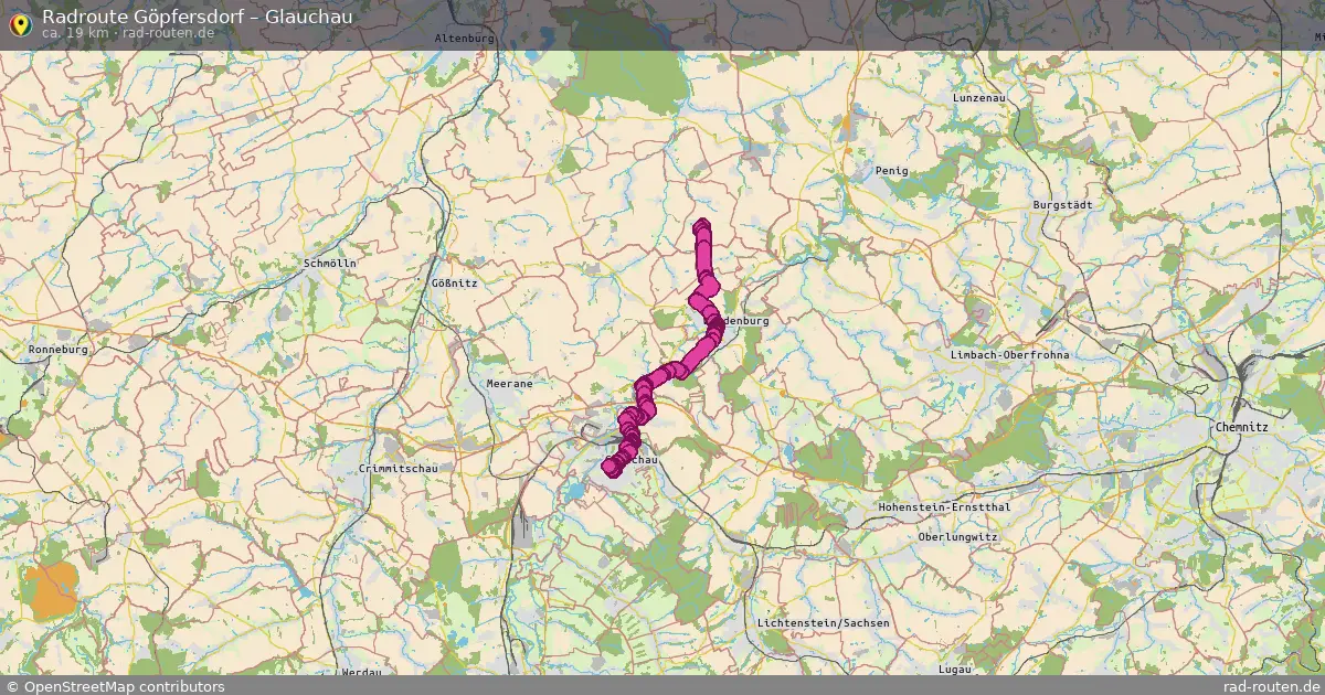 Radtour Göpfersdorf – Glauchau