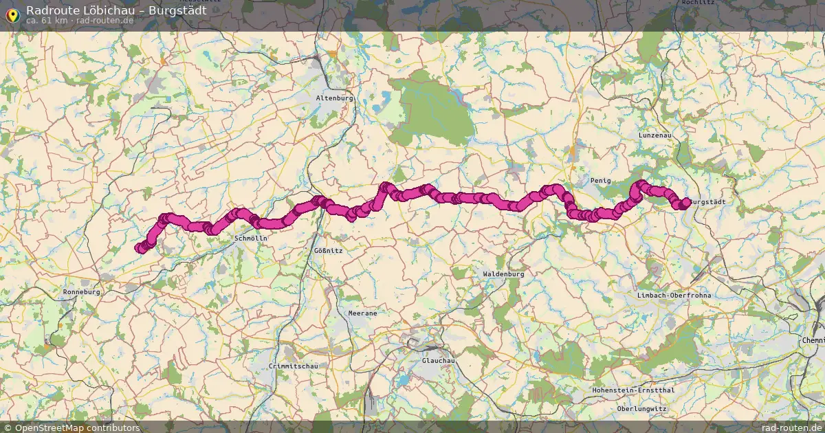 Radtour Löbichau – Burgstädt