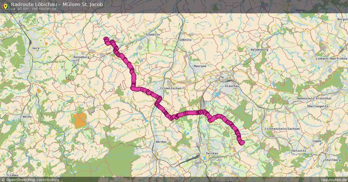 Radtour Löbichau – Mülsen St. Jacob
