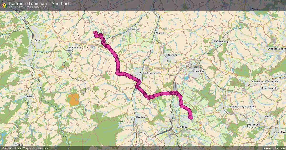 Radtour Löbichau – Auerbach