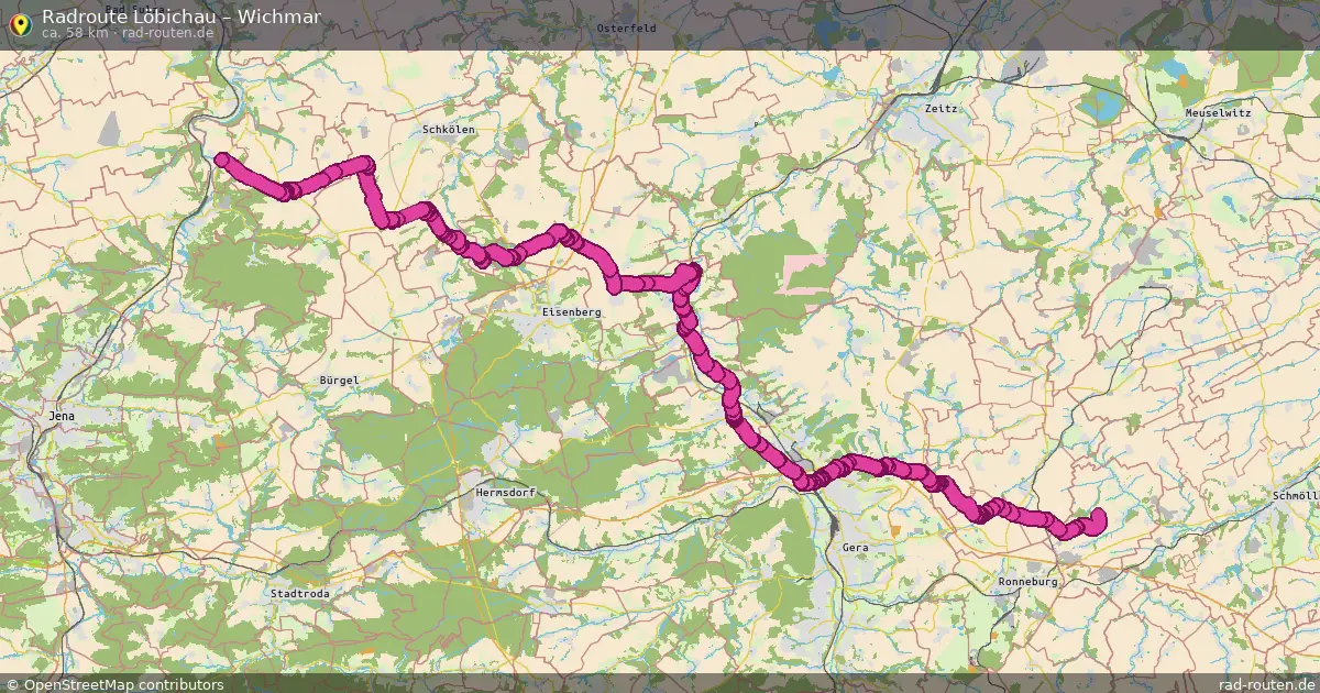 Radtour Löbichau – Wichmar