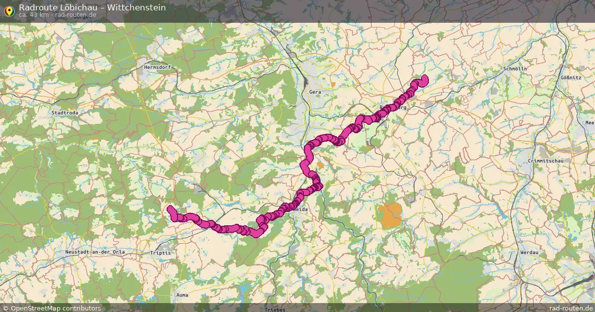 Radtour Löbichau – Wittchenstein