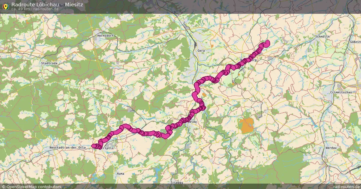 Radtour Löbichau – Miesitz