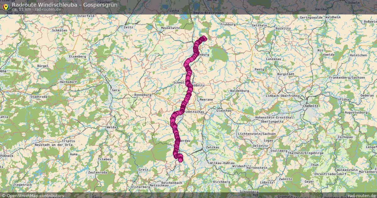Radtour Windischleuba – Gospersgrün