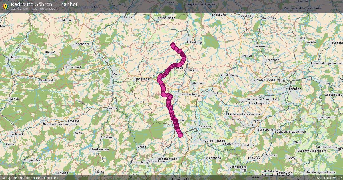 Fahrradroute Göhren – Thanhof