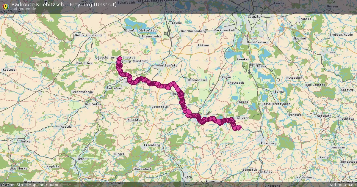 Radtour Kriebitzsch – Freyburg (Unstrut)
