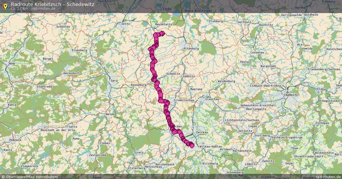 Radtour Kriebitzsch – Schedewitz