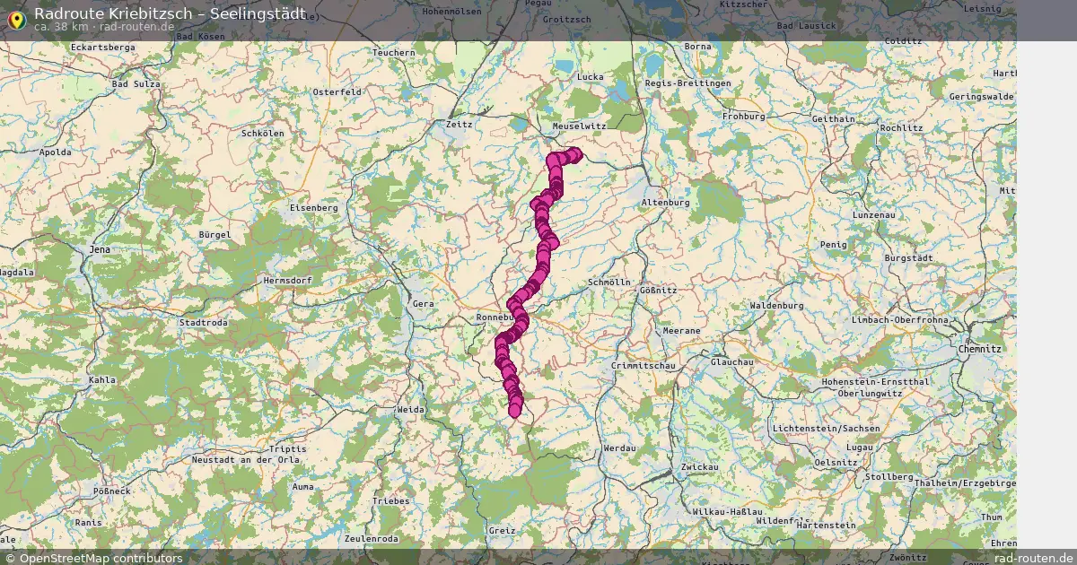 Radtour Kriebitzsch – Seelingstädt