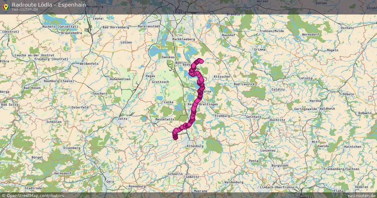 Radtour Lödla – Espenhain