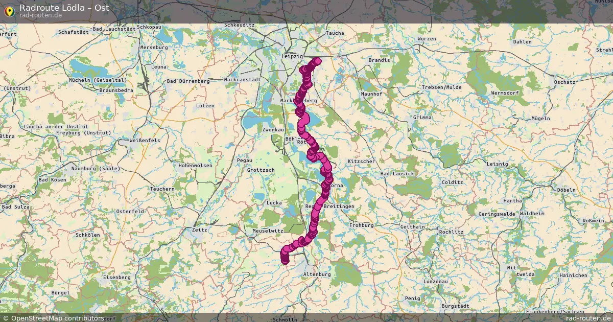 Radtour Lödla – Ost
