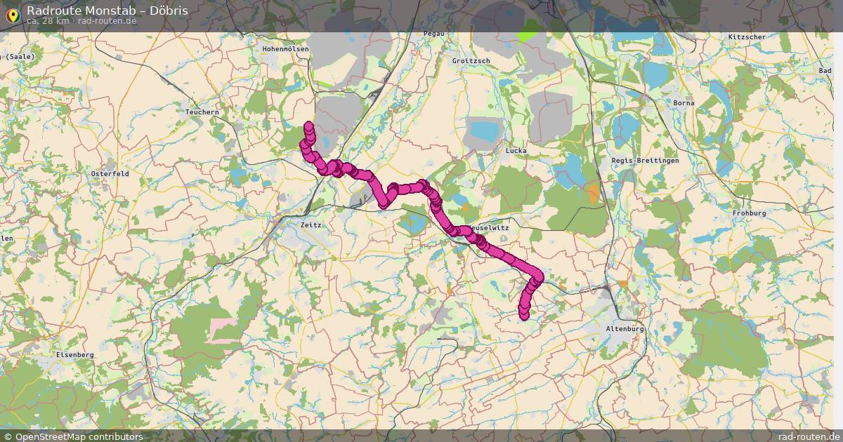 Fahrradroute Monstab – Döbris