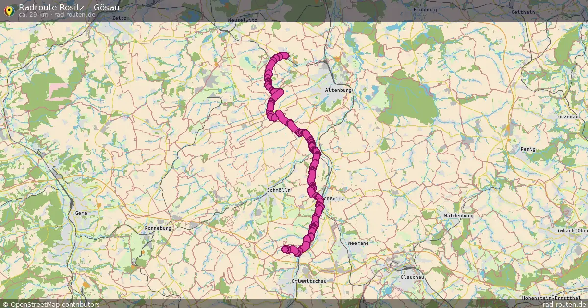 Radtour Rositz – Gösau