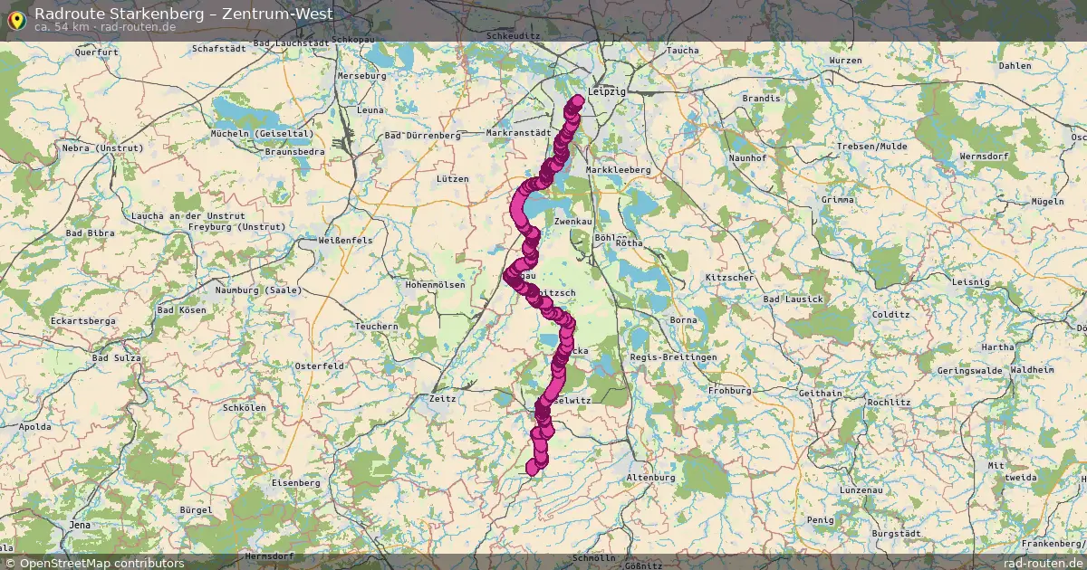 Radtour Starkenberg – Zentrum-West
