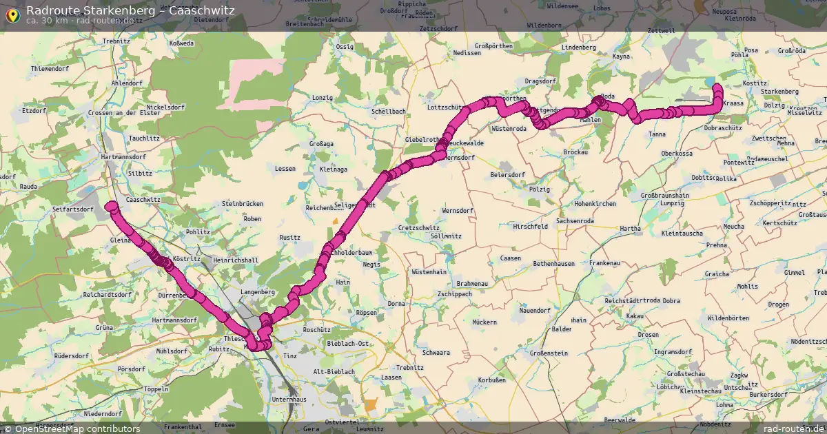 Radtour Starkenberg – Caaschwitz