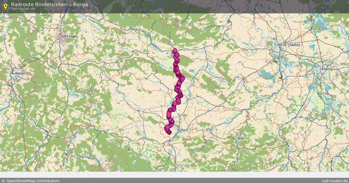 Radtour Bindersleben – Berga