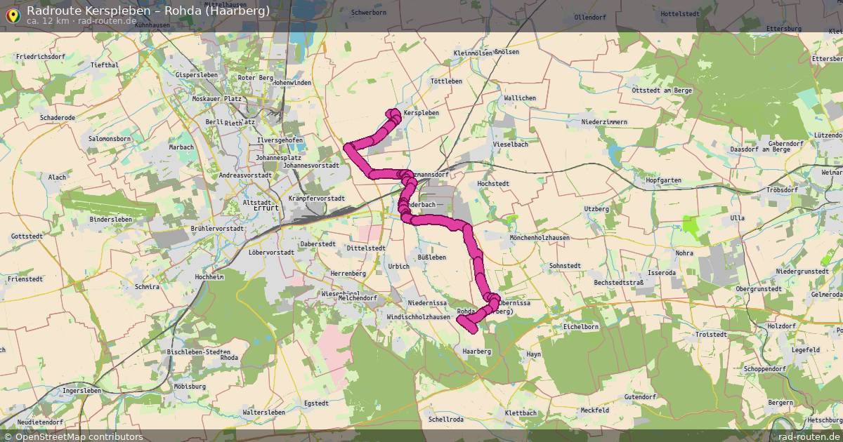 Radtour Kerspleben – Rohda (Haarberg)