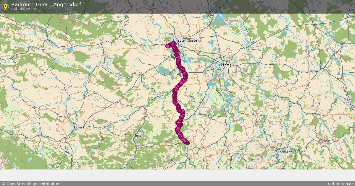 Radtour Gera – Angersdorf