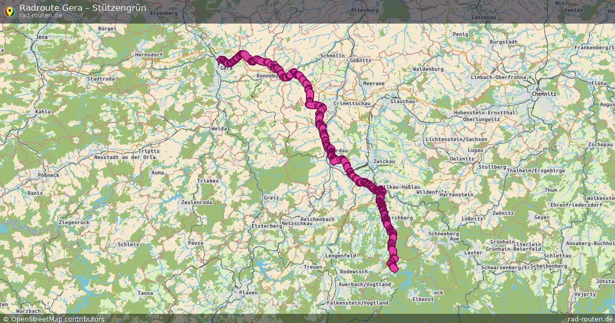 Radtour Gera – Stützengrün