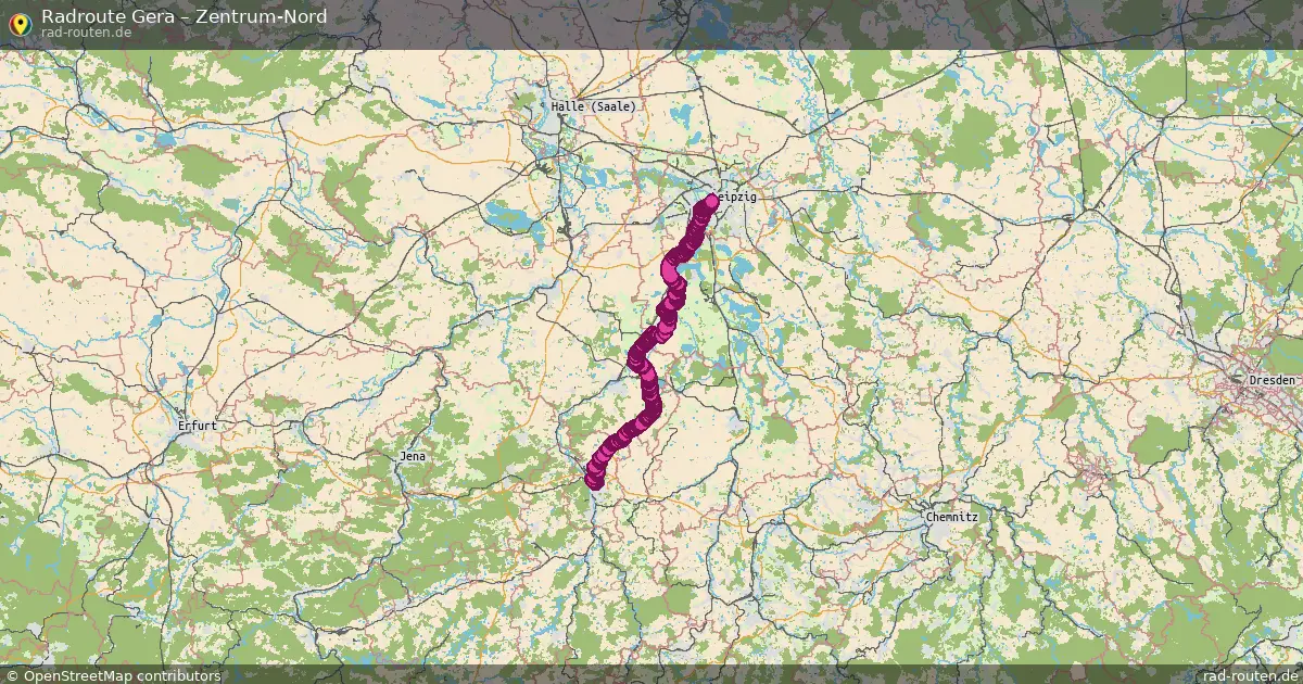 Radtour Gera – Zentrum-Nord