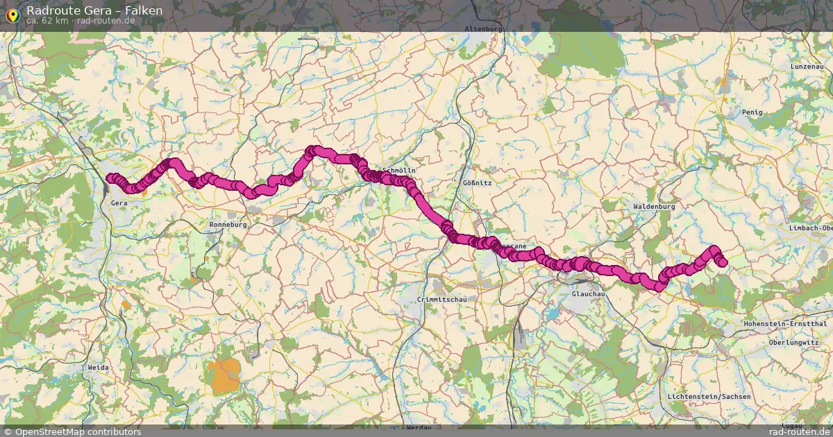 Radtour Gera – Falken