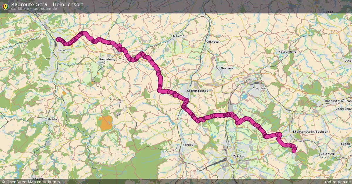 Radtour Gera – Heinrichsort