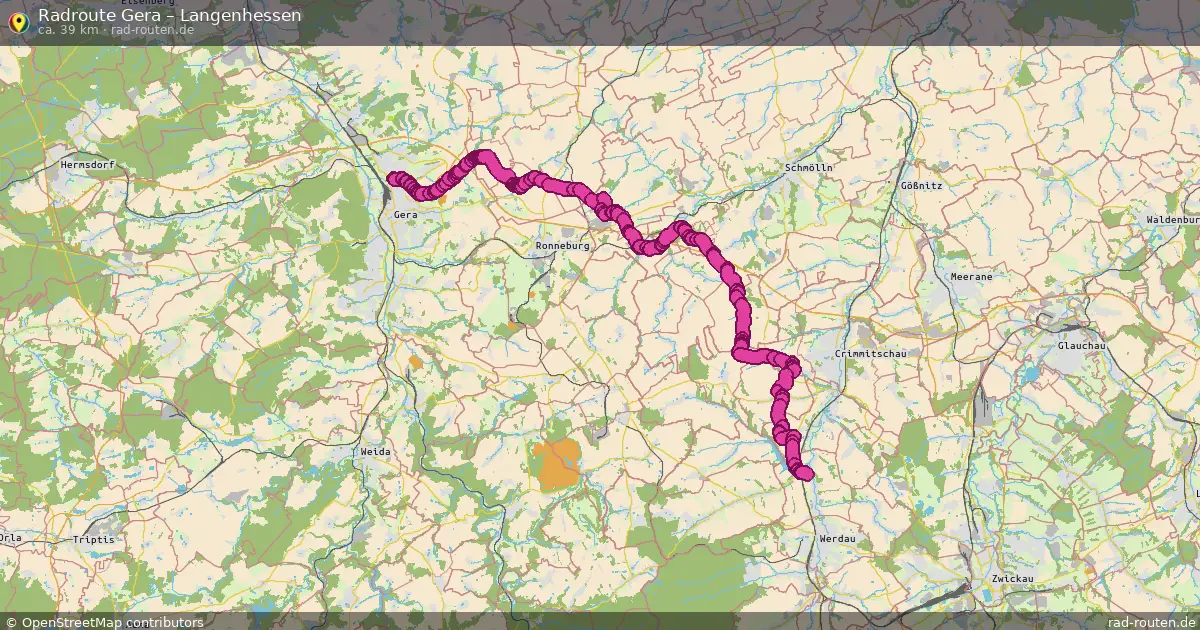 Radtour Gera – Langenhessen