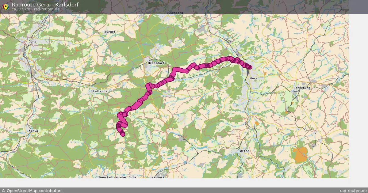 Radtour Gera – Karlsdorf