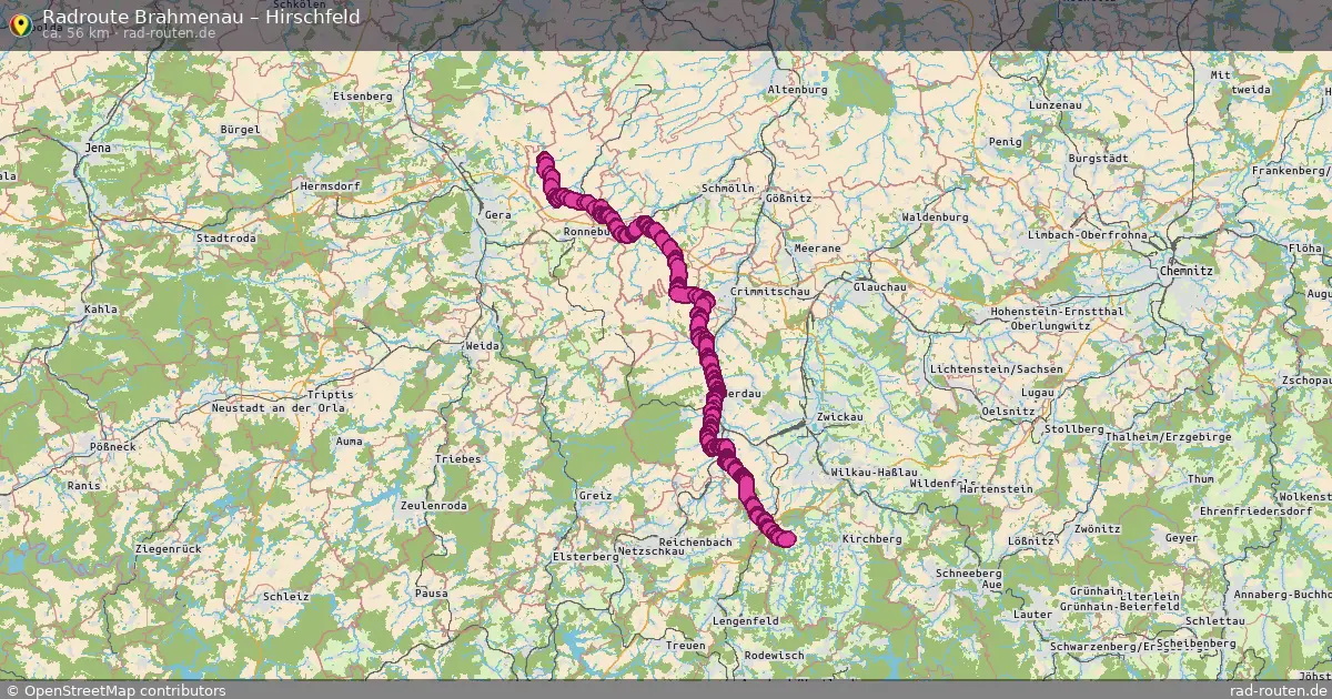 Radtour Brahmenau – Hirschfeld