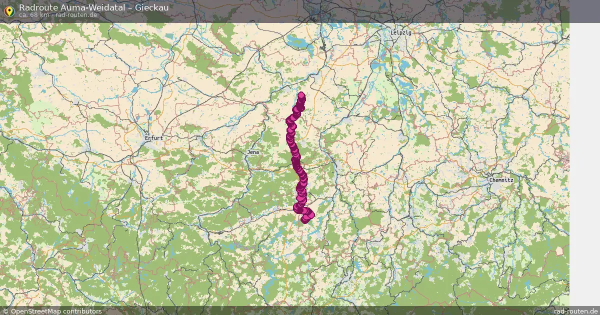 Radtour Auma-Weidatal – Gieckau