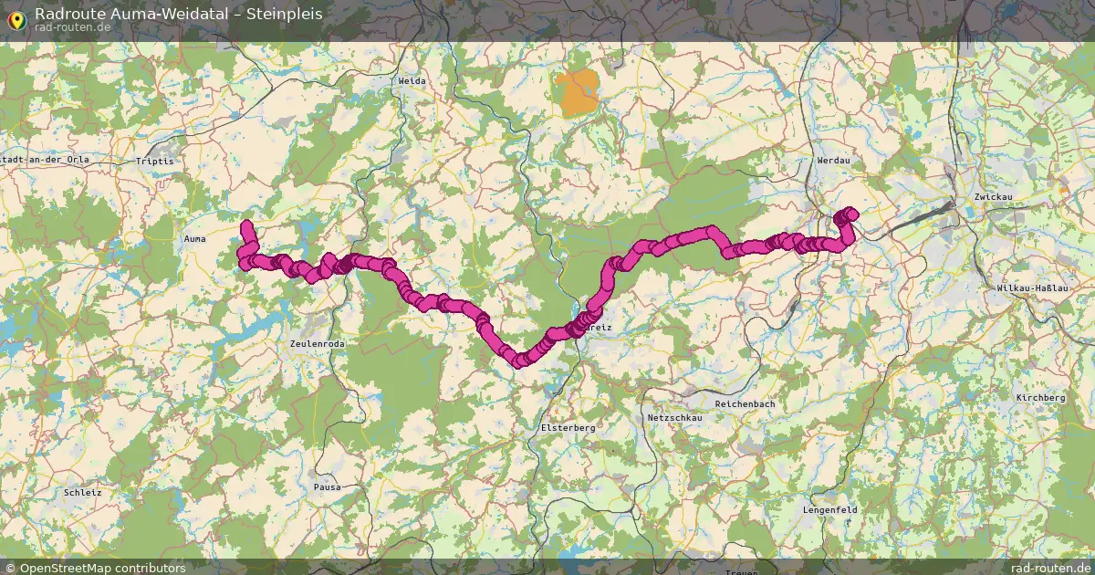 Radtour Auma-Weidatal – Steinpleis