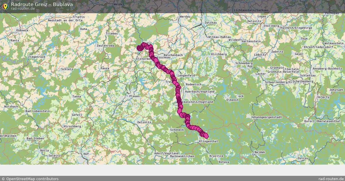Radtour Greiz – Bublava