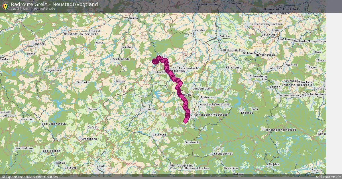 Radtour Greiz – Neustadt Vogtland