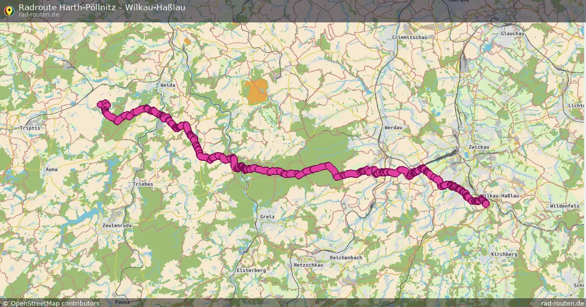 Radtour Harth-Pöllnitz – Wilkau-Haßlau