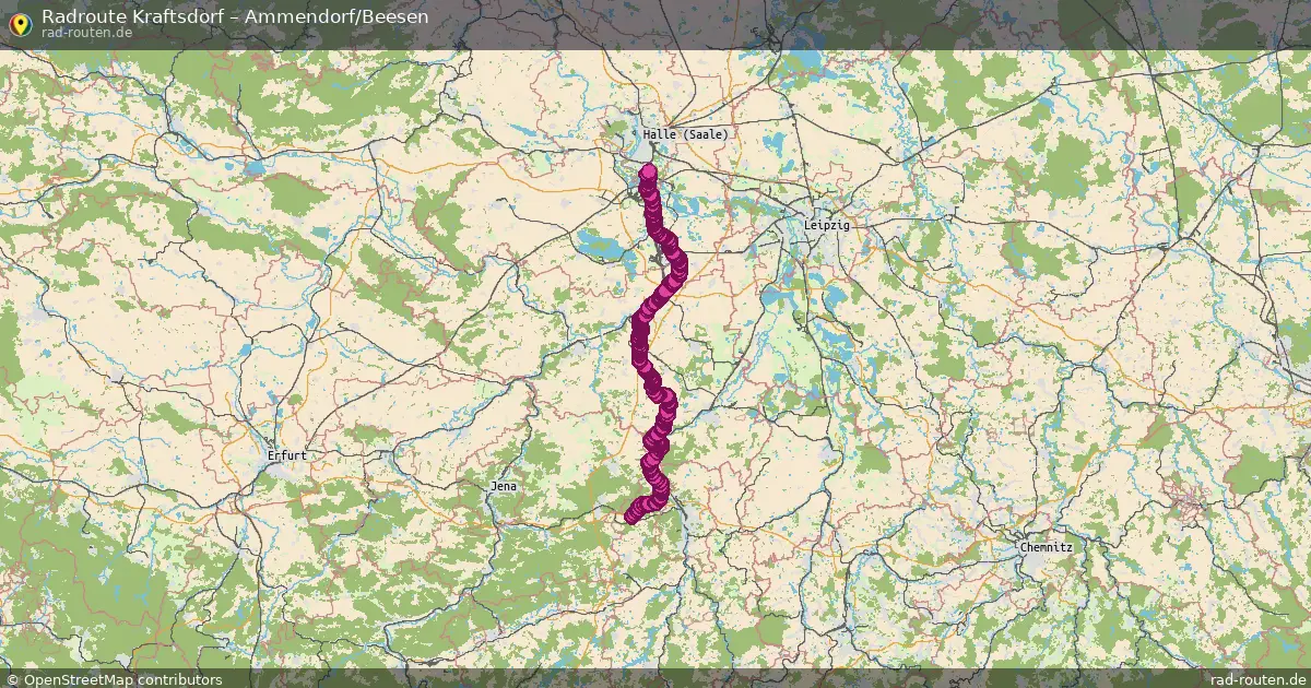 Radtour Kraftsdorf – Ammendorf Beesen