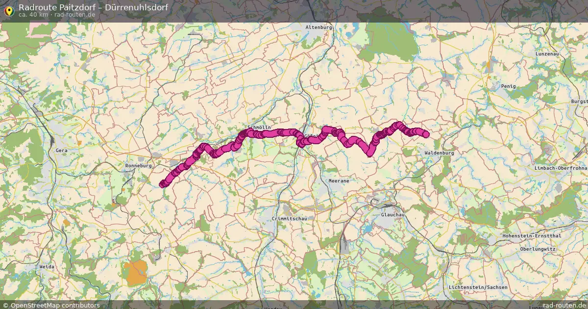 Radtour Paitzdorf – Dürrenuhlsdorf