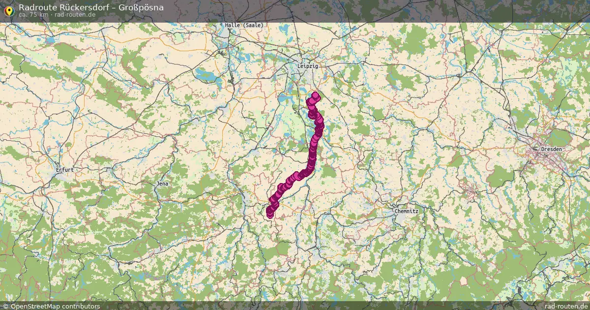Radtour Rückersdorf – Großpösna