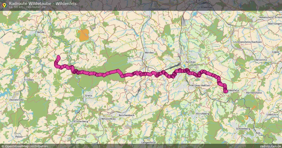 Radtour Wildetaube – Wildenfels