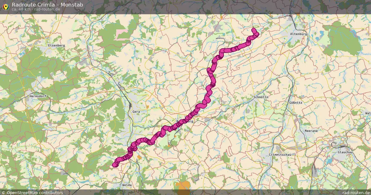 Radtour Crimla – Monstab