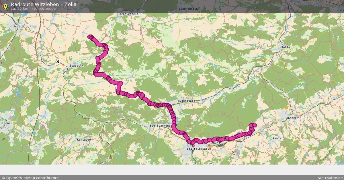 Fahrradroute Witzleben – Zella