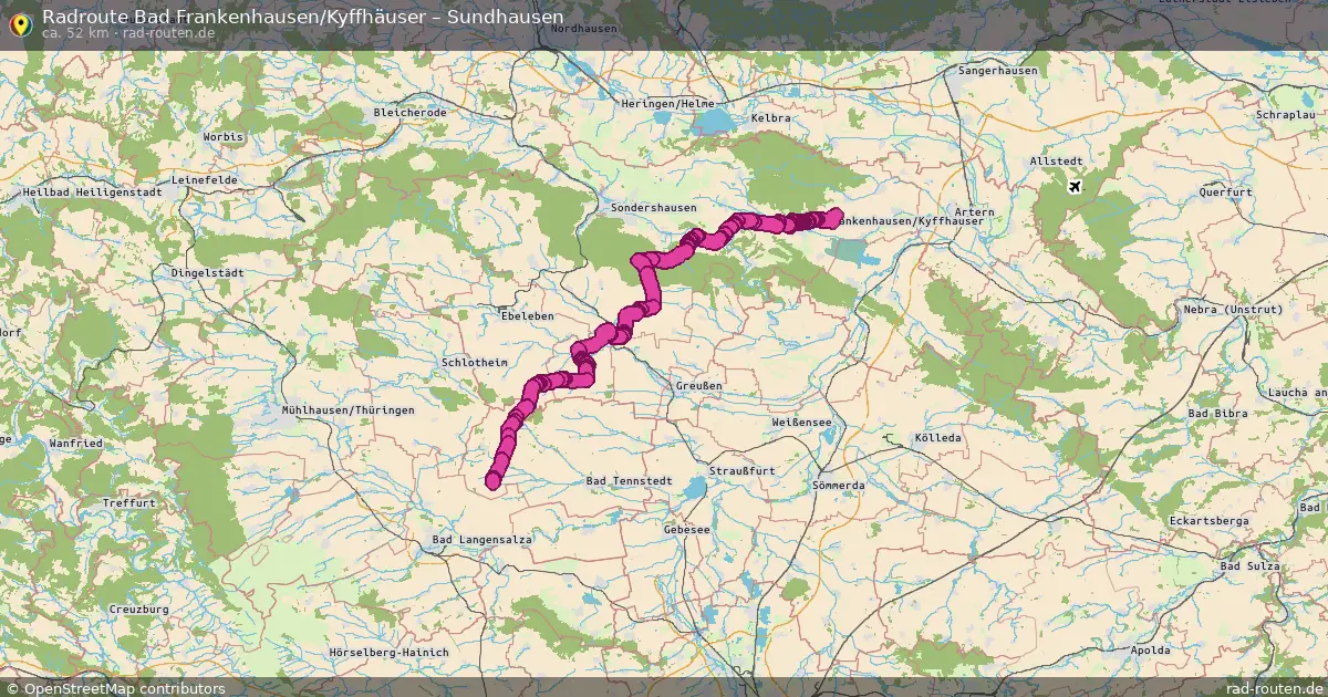 Radtour Bad Frankenhausen Kyffhäuser – Sundhausen